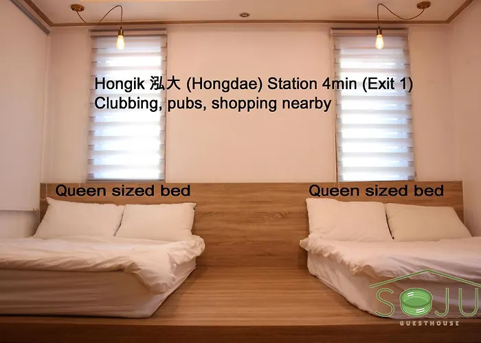 게스트하우스 Hongdae 4min Soju House 2*